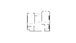 Планировка кондомониума 2 спальни в ЖК The Base Bukit № 11014